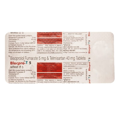 Blocpro T 5mg Strip Of 10 Tablets