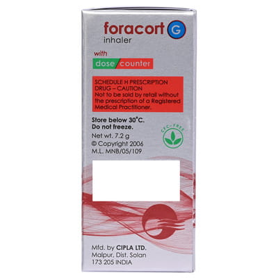 Foracort G Cfc Free 7.2gm Box Of 120 Metered Dose Inhaler