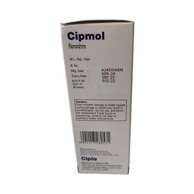 Cipmol 1000mg Bottle Of 100ml Infusion