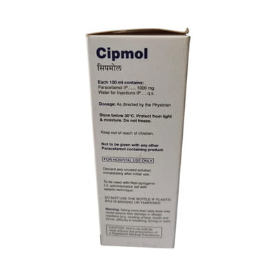 Cipmol 1000mg Bottle Of 100ml Infusion