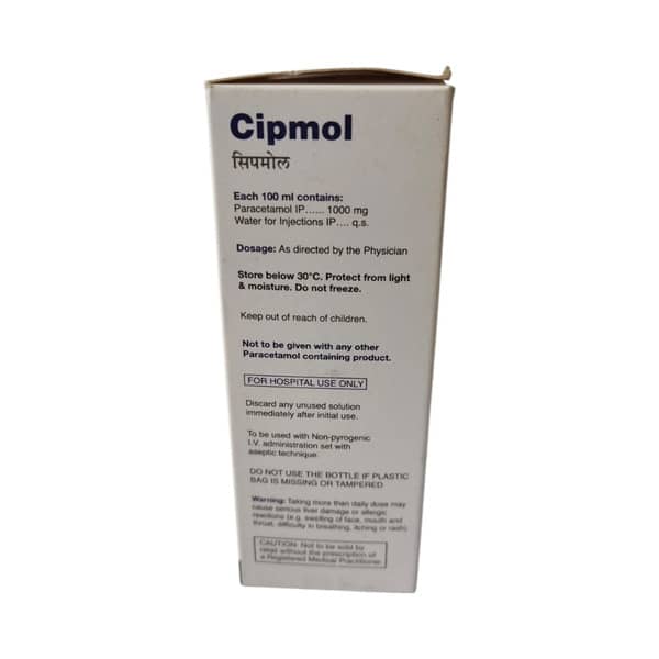 Cipmol 1000Mg Bottle Of 100Ml Infusion