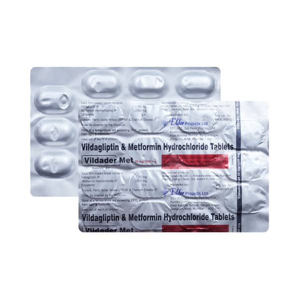 Vildader Met 50/1000Mg Strip Of 15 Tablets