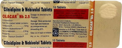 Cilacar Nb 2.5mg Strip Of 10 Tablets