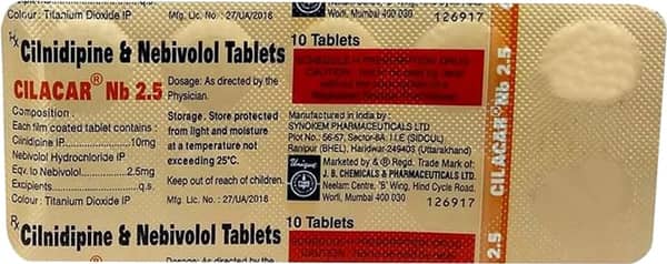 Cilacar Nb 2.5mg Strip Of 10 Tablets