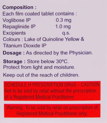 Volibo R 0.3/1mg Strip Of 10 Tablets
