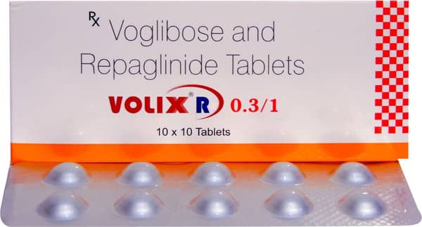 Volibo R 0.3/1mg Strip Of 10 Tablets