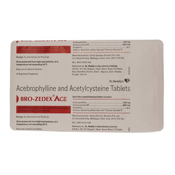 Bro Zedex Ace Strip Of 10 Tablets