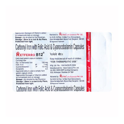 Retferro B12 Strip Of 10 Tablets
