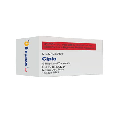 Empasov 25mg Strip Of 10 Tablets