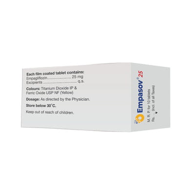 Empasov 25mg Strip Of 10 Tablets
