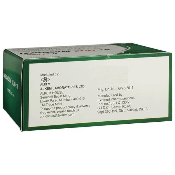 Dapanorm Duo 10mg Strip Of 10 Tablets
