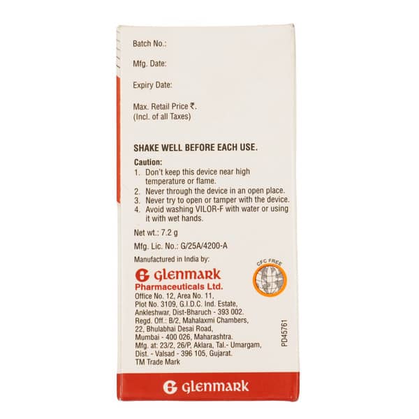 Vilor F 100mcg Box Of 120 Metered Dose Inhaler