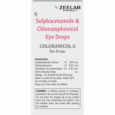 Chloranicol S Bottle Of 10ml Eye Drops