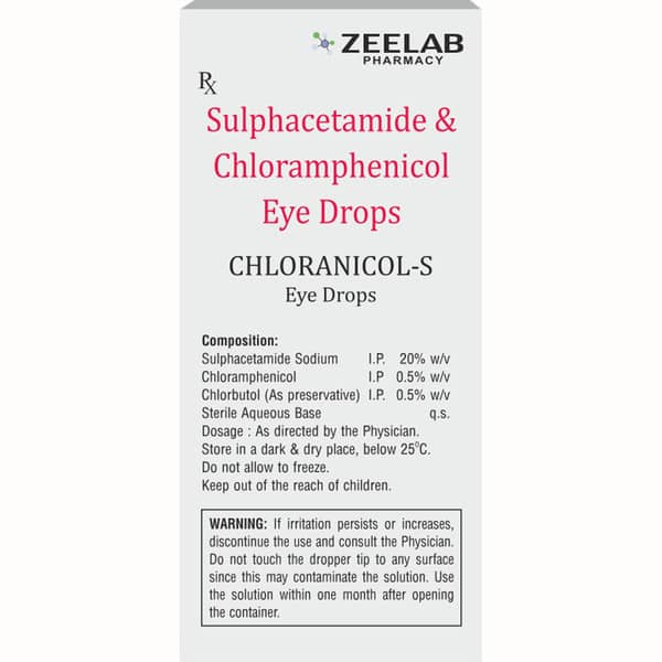 Chloranicol S Bottle Of 10ml Eye Drops