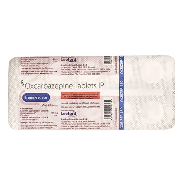 Oxbizep 150 Strip Of 10 Tablets