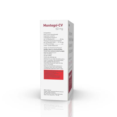 Montego Cv 50mg Bottle Of 30ml Dry Suspension