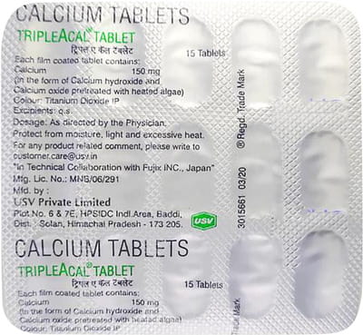 Tripleacal Strip Of 15 Tablets