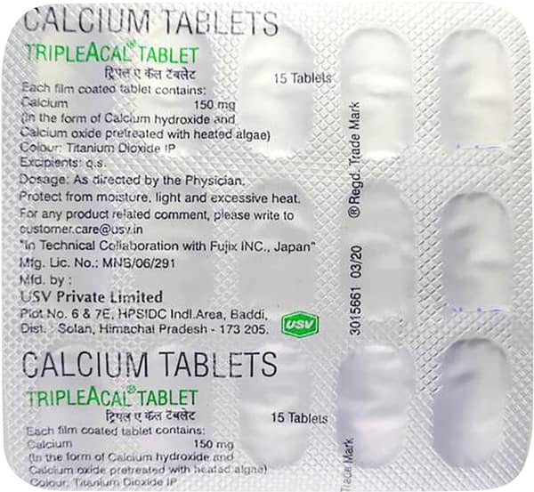 Tripleacal Strip Of 15 Tablets