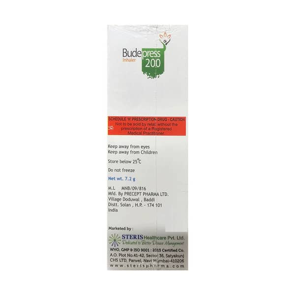 Budepress 6/200Mcg Cfc Free Box Of 120Md Metered Dose Inhaler