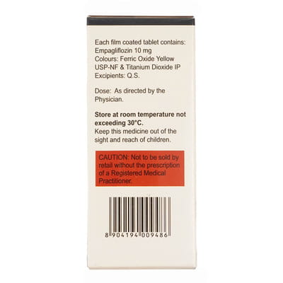 Empha 10mg Strip Of 10 Tablets