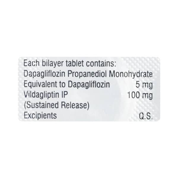 Dapabite Vd 5/100Mg Strip Of 10 Tablets