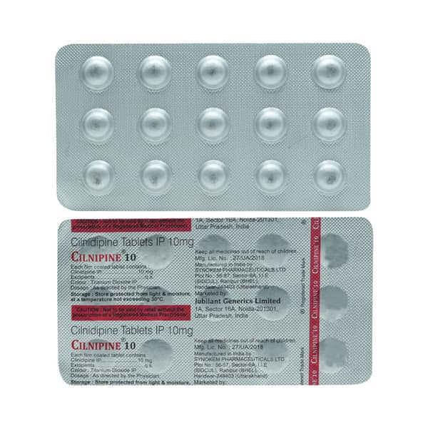 Cilnipine 10mg Strip Of 15 Tablets