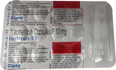 Isotroin 10mg Strip Of 15 Capsules