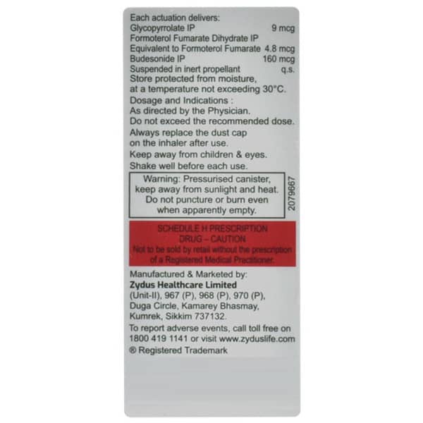 Forglyn Plus Box Of 120 Metered Dose Inhaler