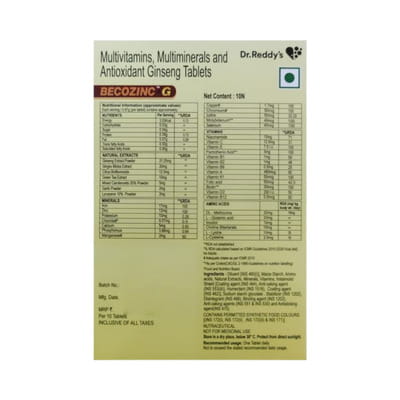 Becozinc G Strip Of 10 Tablets