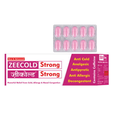 New And Advanced Zeecold Strong Strip Of 10 Tablets