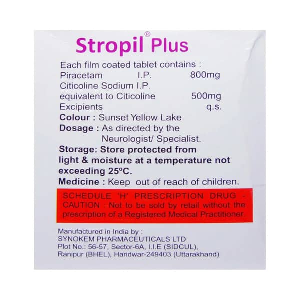 Stropil Plus 800/500 Mg Strip Of 10 Tablets