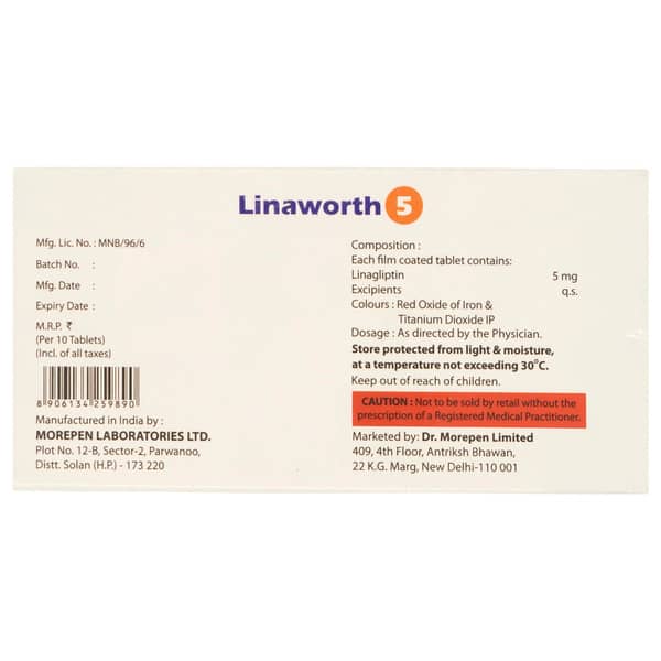 Linaworth 5 Strip Of 10 Tablets