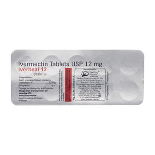 Iverheal 12 Mg Strip Of 10 Tablets
