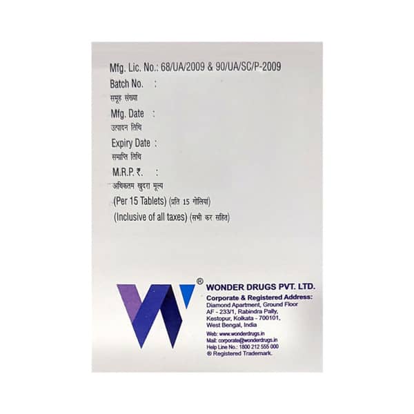 Wonvas F Strip Of 15 Tablets