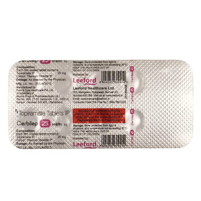 Cerbilep 25mg Strip Of 10 Tablets
