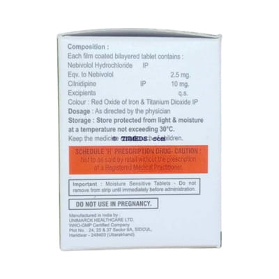 Cilnitab Nb 10/5 Strip Of 15 Tablets