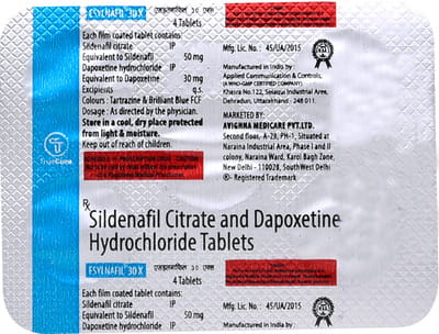 Esylnafil 30x Strip Of 4 Tablets