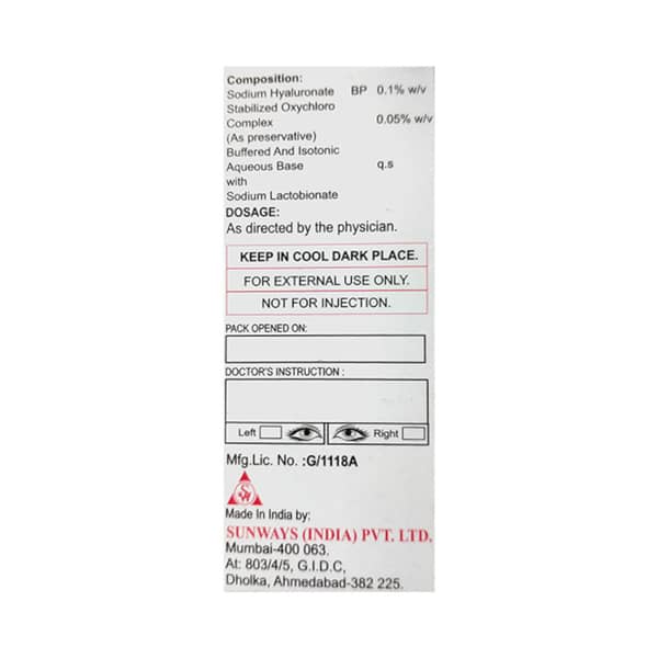 Oculact Bottle Of 10Ml Eye Drops