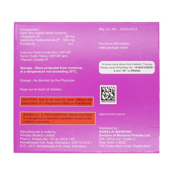 Zukanorm M 50/500Mg Strip Of 20 Tablets