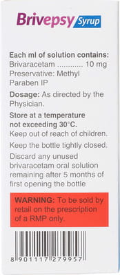 Brivepsy 10mg Bottle Of 100ml Syrup