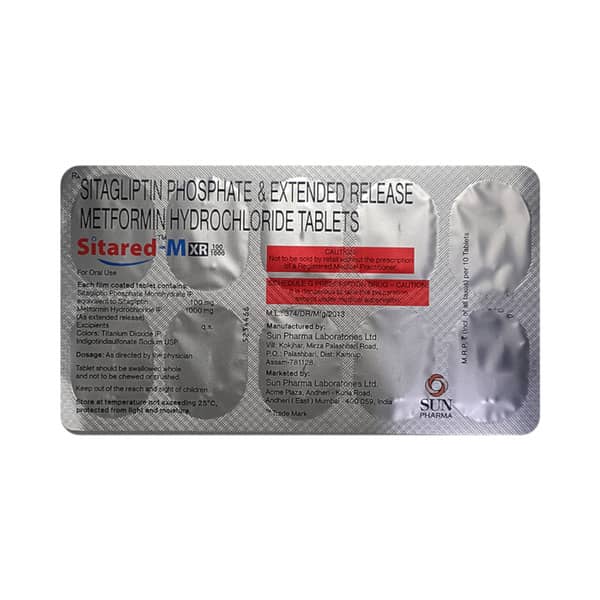 Sitared M Xr 100/1000mg Strip Of 10 Tablets