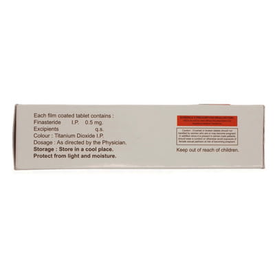 Finabald 0.5mg Strip Of 10 Tablets