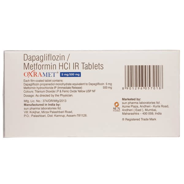 Oxramet 5/500mg Strip Of 14 Tablets