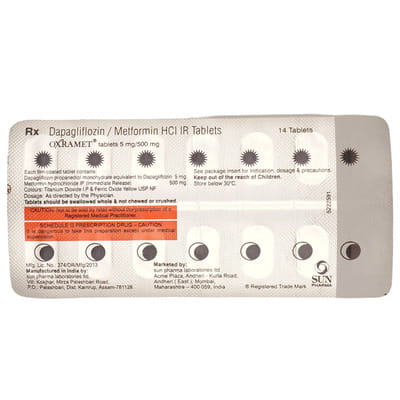 Oxramet 5/500mg Strip Of 14 Tablets