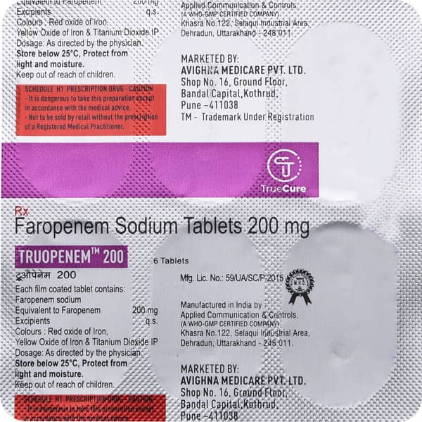 Truopenem 200mg Strip Of 6 Tablets