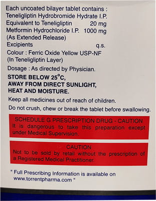 Teneza M 1000mg Strip Of 15 Tablets