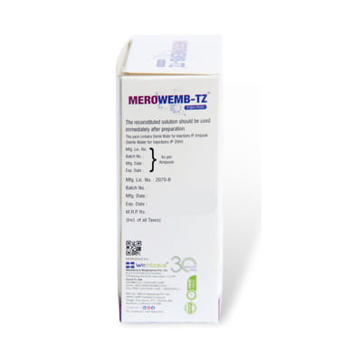 Merowemb Tz 1.125gm Dry Vial Of 1 Powder For Injection