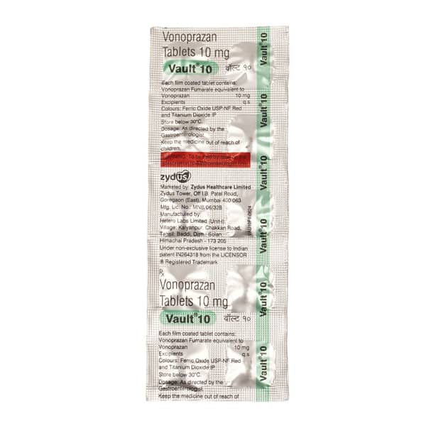 Vault 10mg Strip Of 10 Tablets
