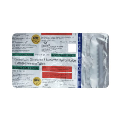 Justoza Gm 2mg Forte Strip Of 10 Tablets