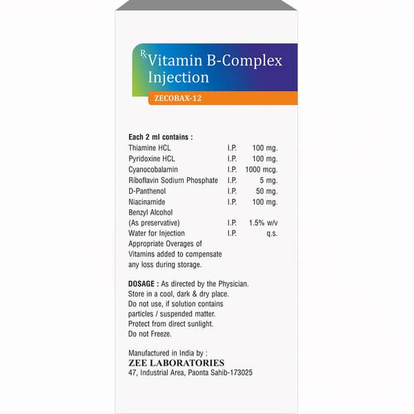 Zecobax 12 Ampoule Of 2Ml Injection